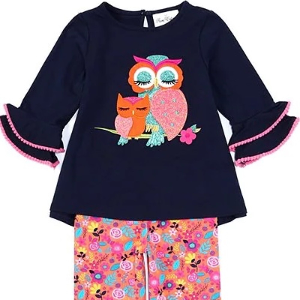 Rare Editions Owl Sparkling Set - perfect for holidays- 18 mo